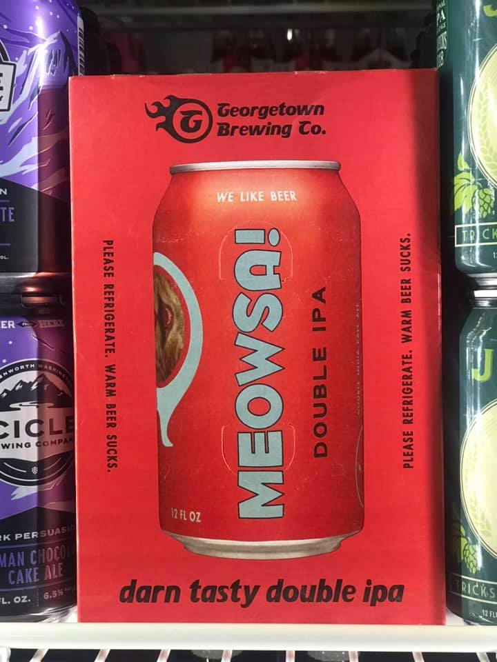 New in the line up this week are: Meowsa! From Georgetown Brewing, (if you like…